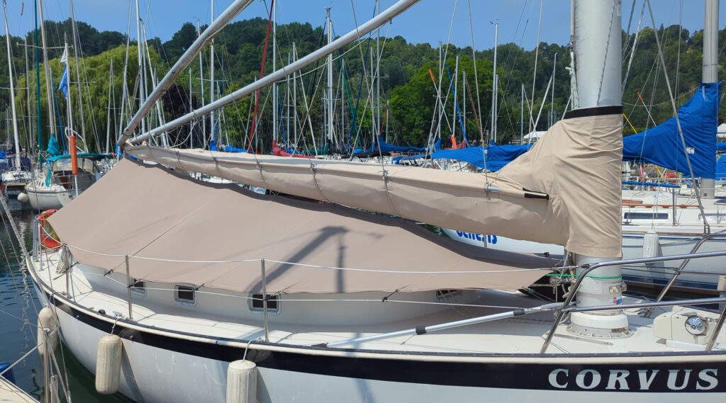 View of the Marc tarp