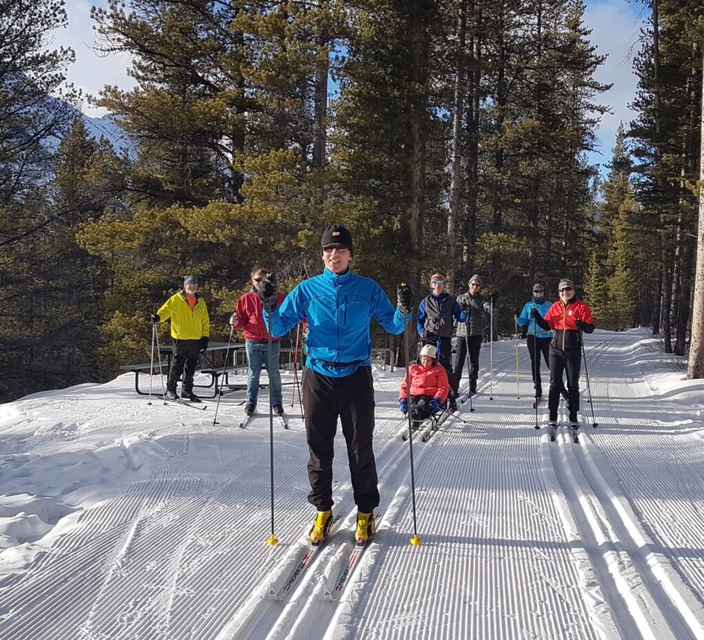 Picture of folks on the ski trails